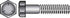 HILLMAN 1 in. D X 3 in. L Heat Treated Zinc Steel Hex Head Cap Screw 10 pk
