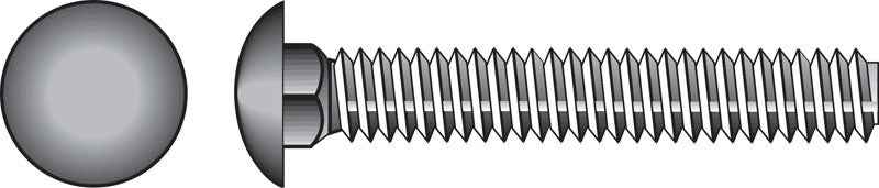 Hillman 1/2 in. X 10 in. L Zinc-Plated Steel Carriage Bolt 25 pk