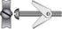 Hillman 1/4 in. Dia. x 3 in. L Round Steel Toggle Bolt 2 pk (Pack of 10)