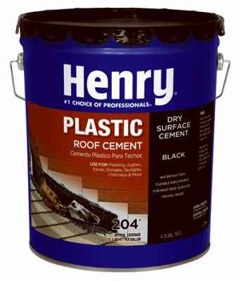 Henry Smooth Black Asphalt Roof Cement 4-3/4 gal