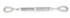 Baron Galvanized Steel Turnbuckle 1200 lb. cap.