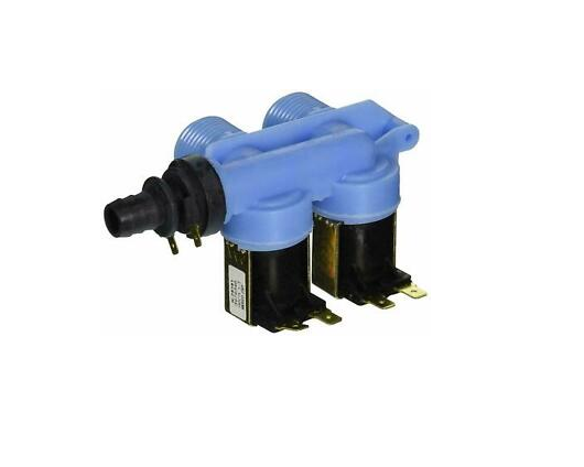 XPart Supply WP3979346 washer water inlet valve replacement part with dual blue inlet connection