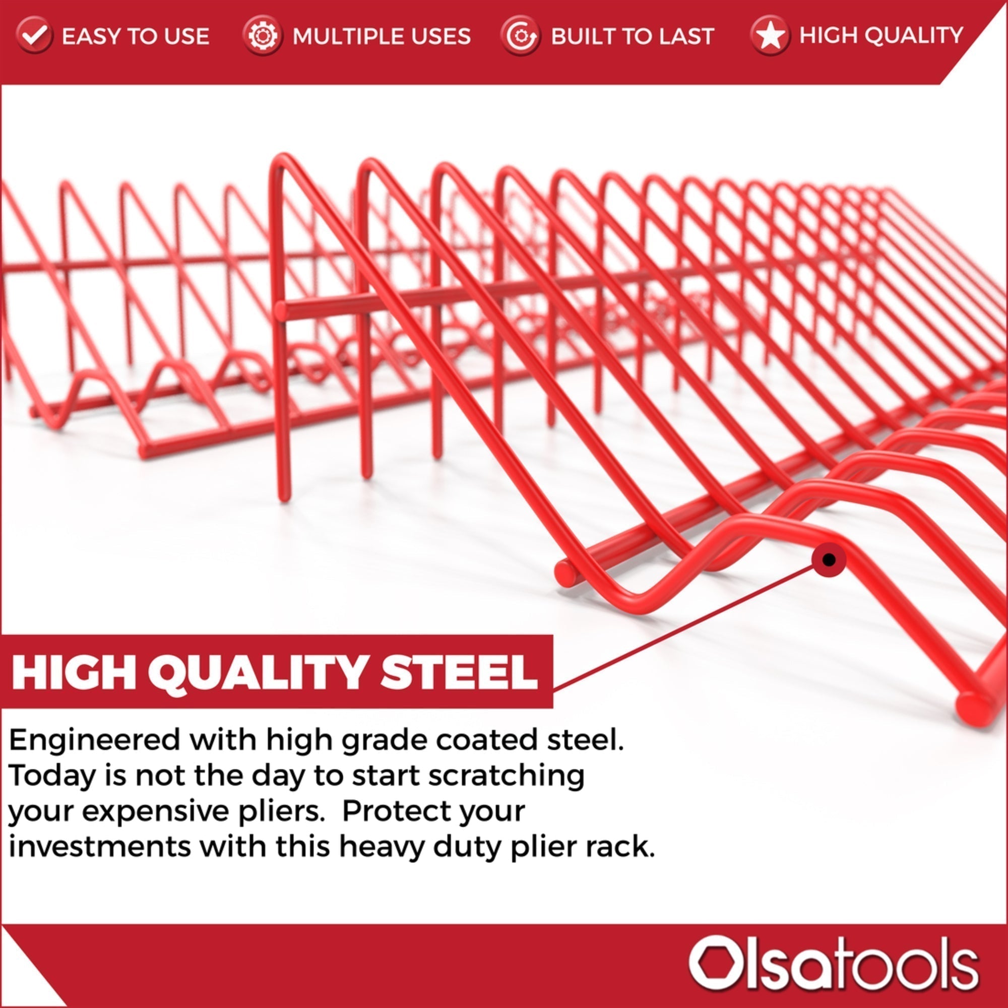 Plier Organizer Rack For Tool Box Drawer