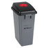 Waste Classification - Lid, Open Lid, Plastic, Fits Container Size: 17-1/4" x 12-1/2"