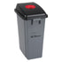 Recycling & Garbage Bin with Classification Lid, Plastic, 16 US gal.