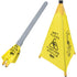 "Wet Floor" Pop-Up Safety Cone, Bilingual with Pictogram