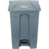 Step-On Garbage Can, Plastic, 12 US gal. Capacity
