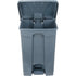 Step-On Garbage Can, Plastic, 12 US gal. Capacity