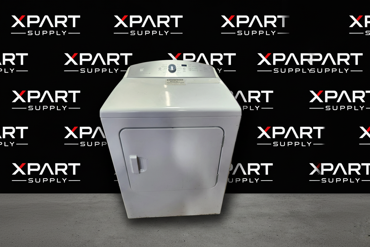 Kenmore dryer with XPart Supply branded background