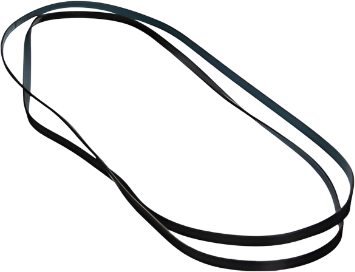 XPart Supply black replacement drive belt for appliances with smooth surface and flexible design