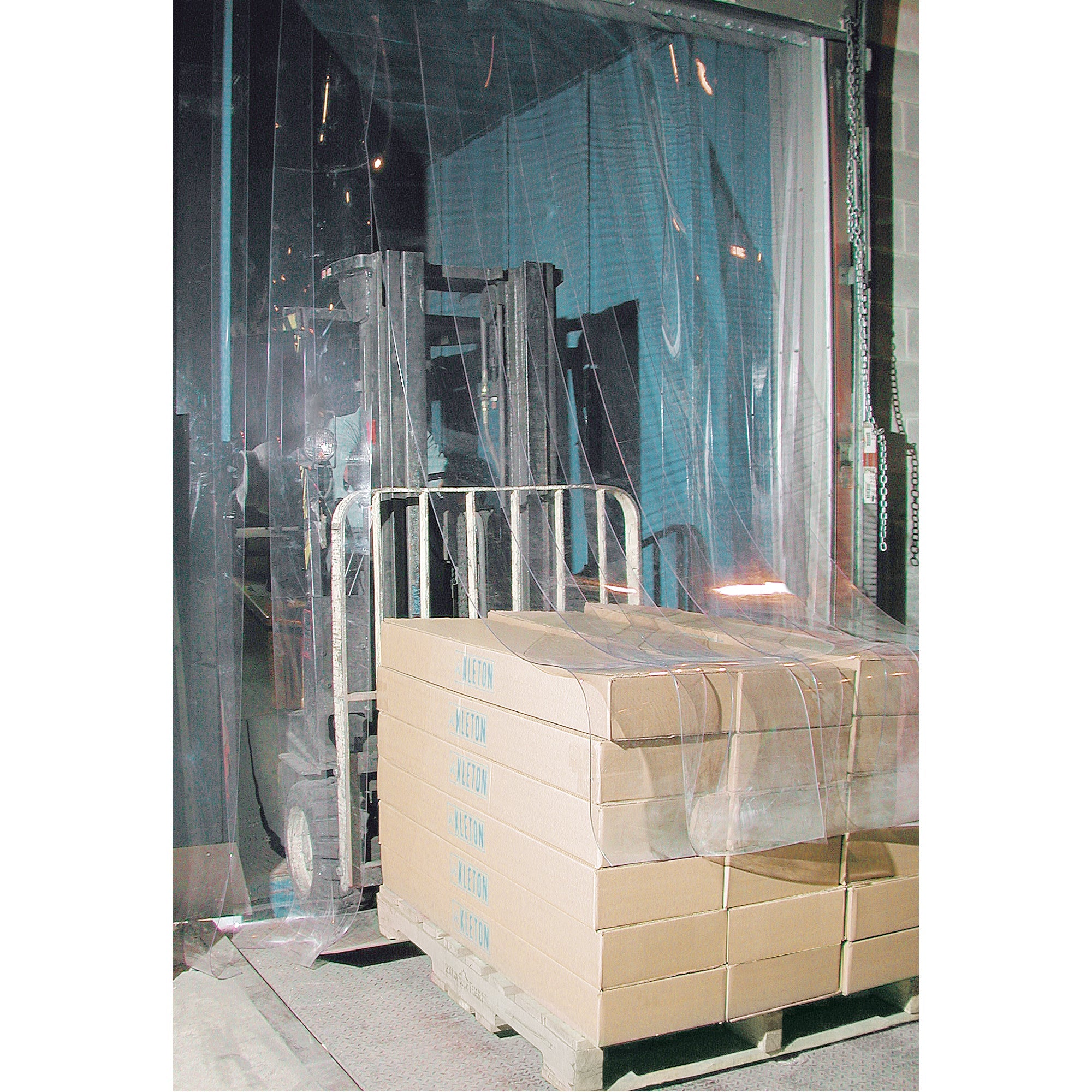 Strip Curtain Doors, 8' x 10' Door Opening, 12" Strip Width, 0.120" Strip Thickness