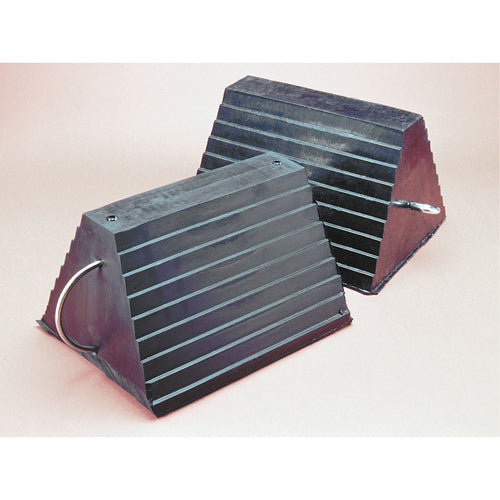 Wheel Chock, 9" x 8" x 6", Black