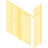 Wire Mesh Partition Components - Hardware