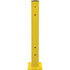 Double Guard Rail Post, Steel, 5" L x 44" H, Safety Yellow