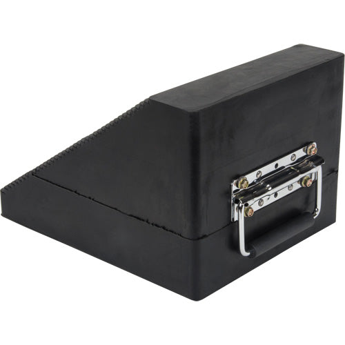Wheel Chock, 10-5/8" x 8-5/8" x 7", Black