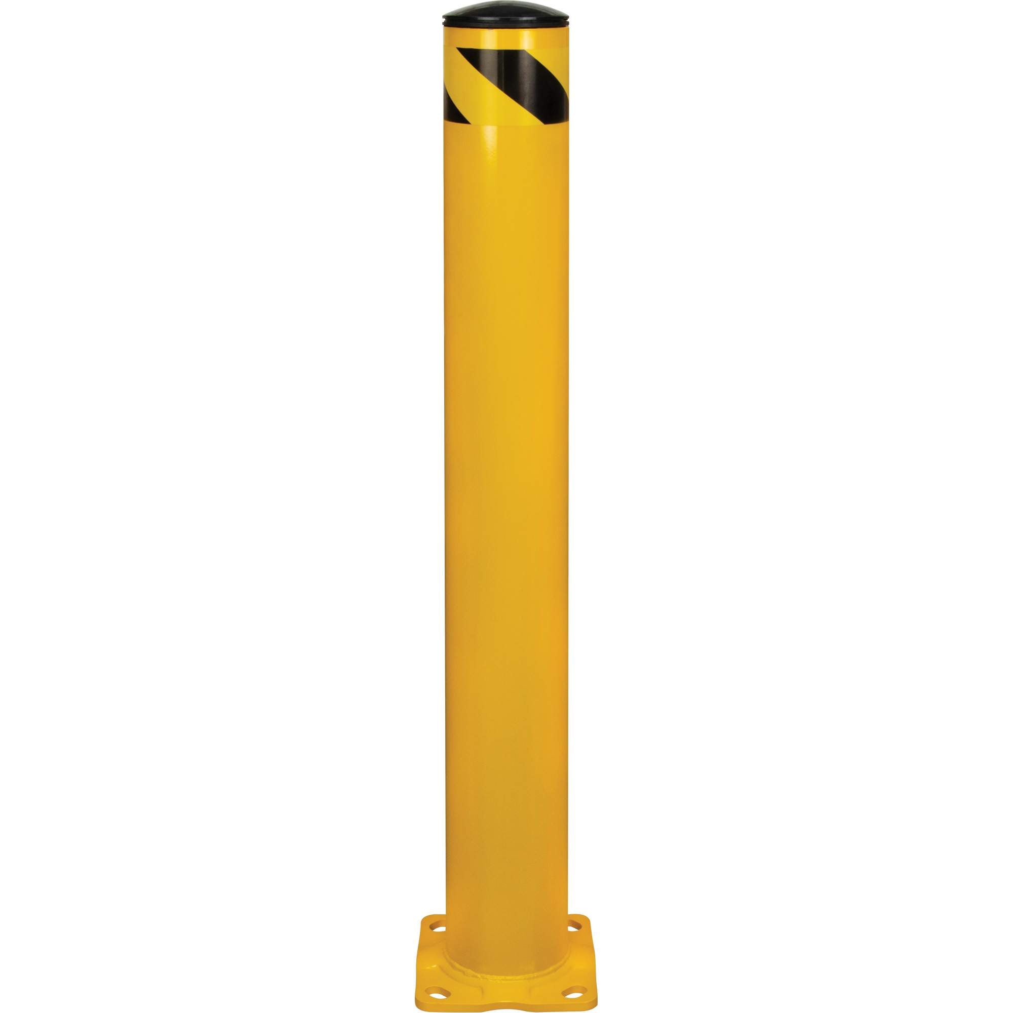 Safety Bollard, Steel, 42" H x 5-1/2" W, Yellow