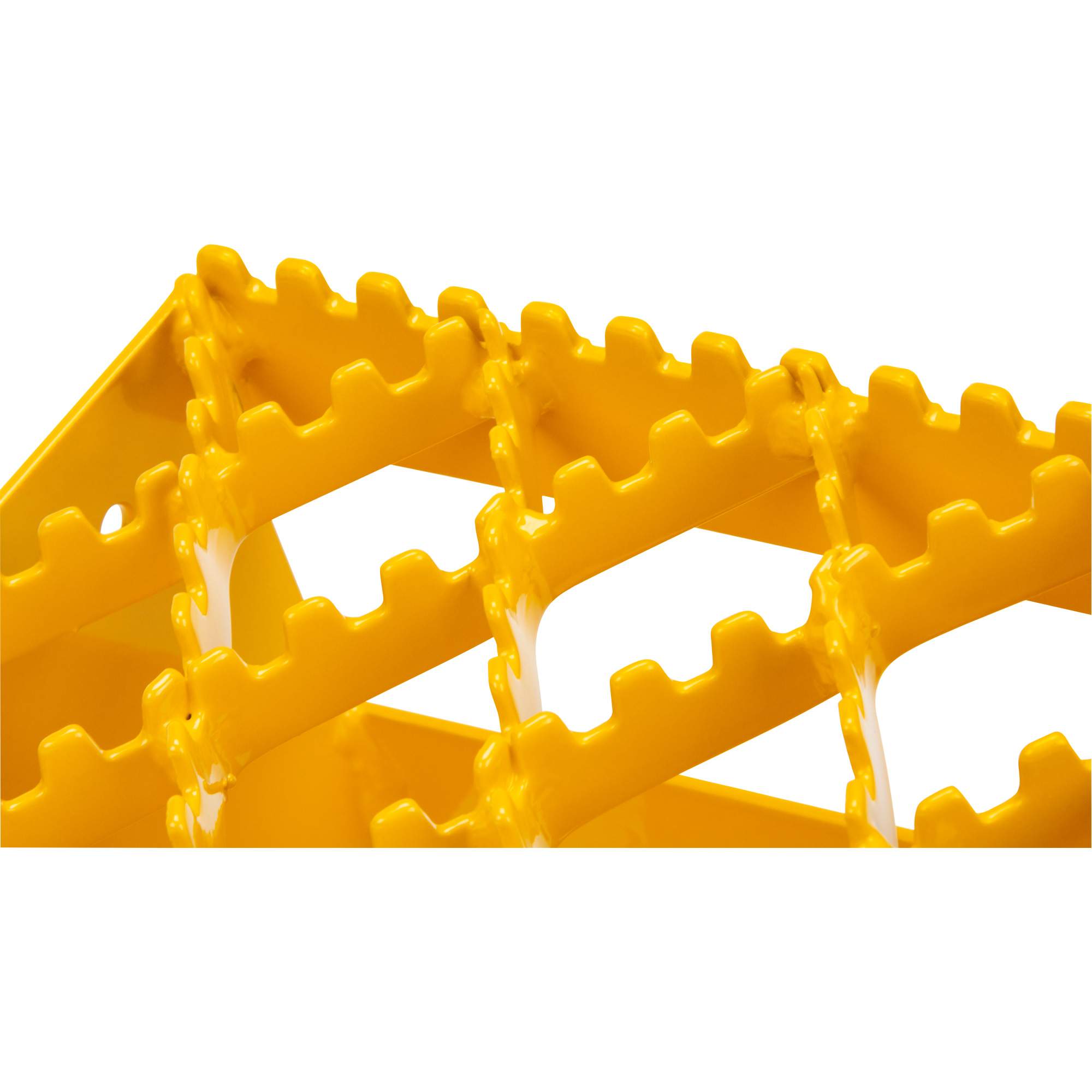 Ice Chocks, Steel, Yellow, 8-1/16" W x 10-5/8" D x 8-13/16" H