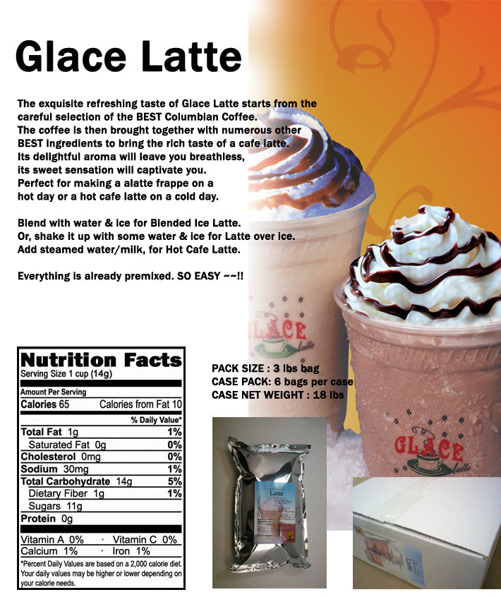 Latte Coffee 4 in 1 Bubble Tea / Latte and Frappe Mix - Ships Free Within Canada on Orders Above CAD $199