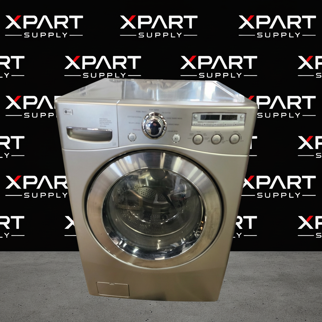 LG Front Load Washing Machine with XPart Supply branded background