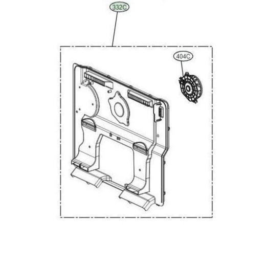 AEB75484904 Refrigerator Evap Cover Assembly