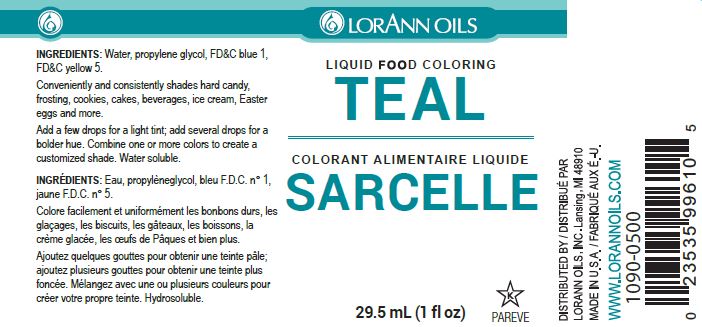 Teal Liquid Food Color - Liquid Food Coloring - 4 oz, 1 Gallon - Ships Free Within Canada on Orders Above CAD $199