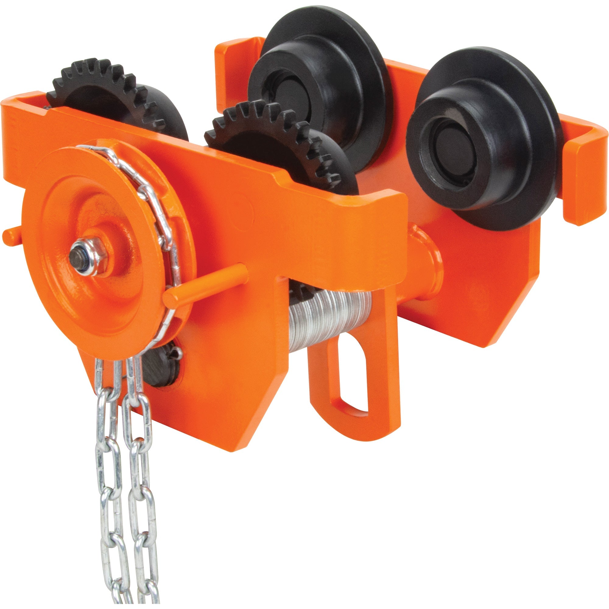 Adjustable Trolley with Safety Plates, 6000 lbs. (3 tons) Capacity, 3-15/16" - 5-14/16"
