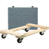 Wood Dollies - Medium-Duty, Polyolefin Wheels, 900 lbs. Capacity, 18" W x 24" D x 7" H