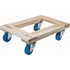 Wood Dollies - Heavy-Duty, Rubber Wheels, 1400 lbs. Capacity, 18" W x 24" D x 7" H