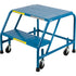 CSA-Certified Rolling Step Ladder, 2 Steps, 22" Step Width, 19" Platform Height, Steel