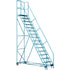 CSA-Certified Rolling Step Ladder with Locking Step, 16 Steps, 30" Step Width, 144" Platform Height, Steel