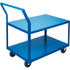 Heavy-Duty Low Profile Shop Carts, 2 Tiers, 18" W x 30" D x 40" H, 1200 lbs. Cap.