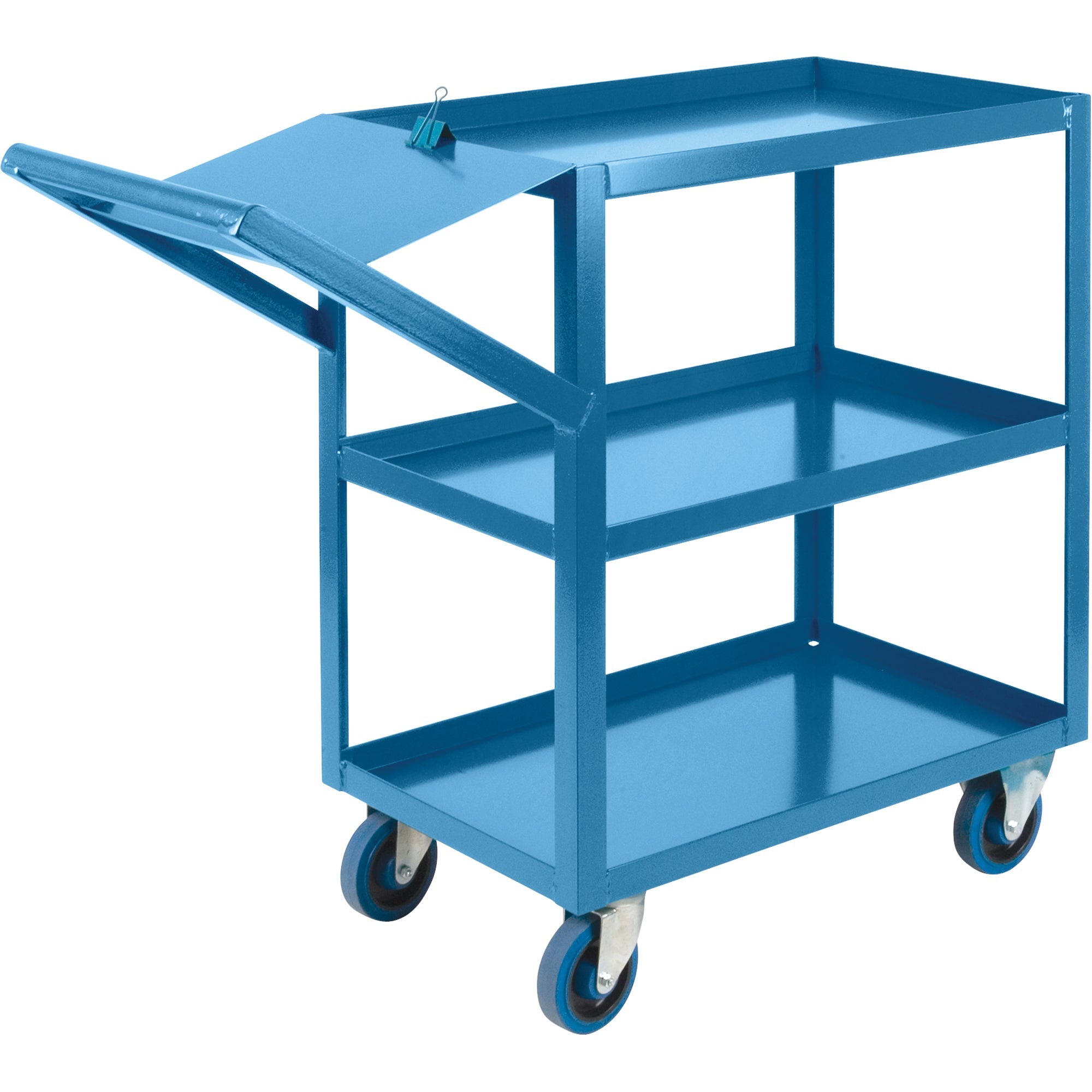 Order Picking Carts, 36" H x 18" W x 46" D, 3 Shelves, 1200 lbs. Capacity