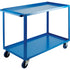 Heavy-Duty Shelf Carts, 2 Tiers, 24" W x 36" H x 51" D, 1200 lbs. Capacity