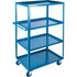 Heavy-Duty Shelf Carts, 4 Tiers, 24" W x 61" H x 51" D, 1200 lbs. Capacity