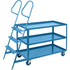 Stock Picking Carts, Steel, 24" W x 64" D, 3 Shelves, 1200 lbs. Capacity