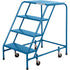 CSA Rolling Step Ladder, 4 Steps, 22" Step Width, 37" Platform Height, Steel