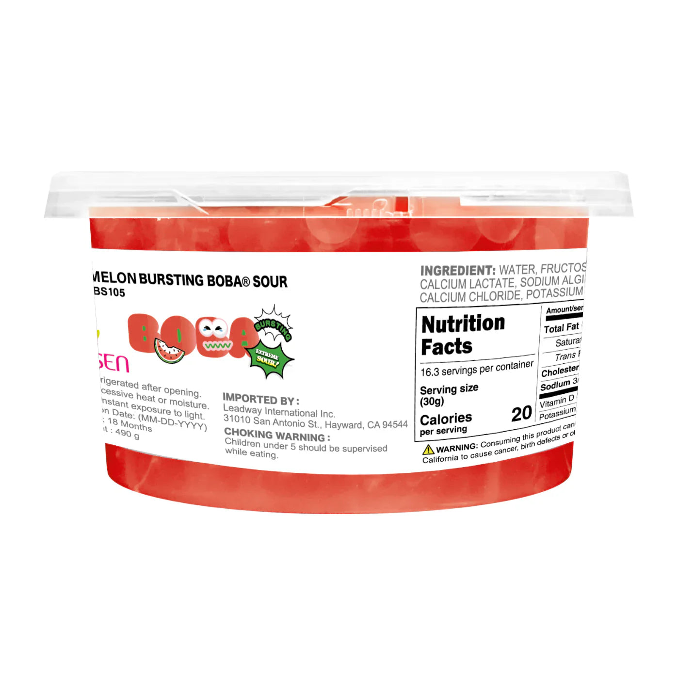 Watermelon Sour Bursting Boba | Sour Popping Boba | Foodservice Canada Distribution