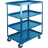 Heavy-Duty Shelf Carts, 4 Tiers, 24" W x 48" H x 51" D, 1200 lbs. Capacity