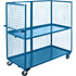 Wire Mesh Utility Cart, Steel, 24" x 63" x 39", 1200 lbs. Capacity