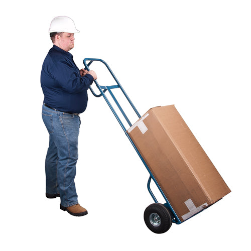 Deluxe Hi-Boy Hand Truck, P-Handle Handle, Steel, 72" Height, 700 lbs. Capacity
