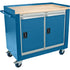 Industrial Duty Mobile Service Workbenches, Wood Surface