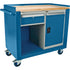 Industrial Duty Mobile Service Workbenches, Wood Surface