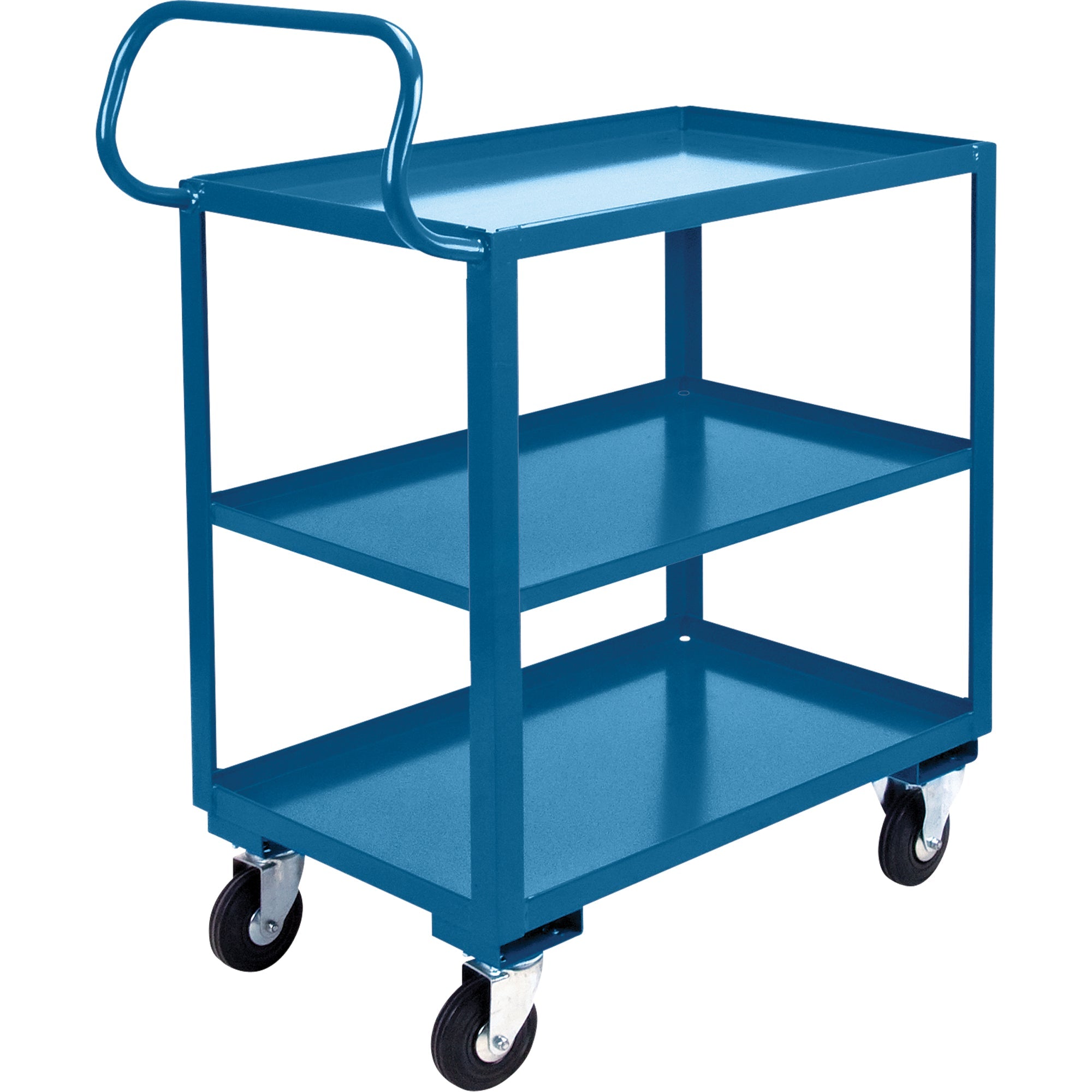 Ergonomic Shelf Truck, 800 lbs. Capacity, Steel, 26" W x 37" H x 38" D, Lip Up