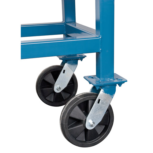 Elevated Platform Trucks, 48" L x 24" W, 2000 lbs. Capacity, Nylon Casters