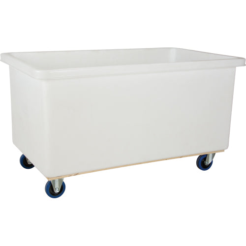 Straight Wall Box Truck, White Polyethylene, 51" L x 33" W x 39" H, 25 cu. Ft. Volume, 600 lbs. Capacity