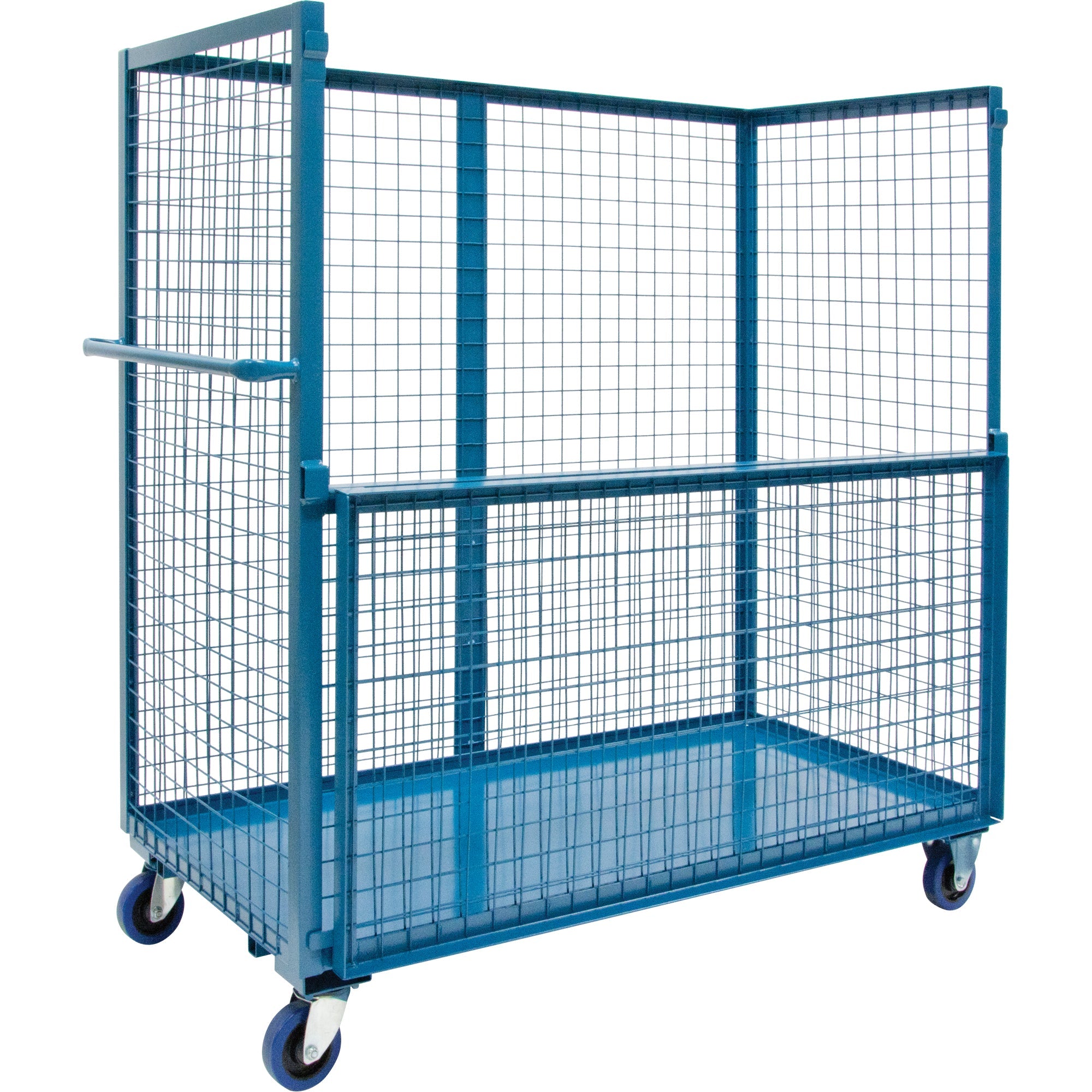 Wire Mesh Stock Truck, Steel, 24" x 55" x 36", 1200 lbs. Capacity