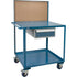 Mobile Service Cart, 2 Tiers, 24" W x 57" H x 40" D, 1200 lbs. Capacity