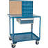 Mobile Service Cart, 2 Tiers, 24" W x 57" H x 40" D, 1200 lbs. Capacity