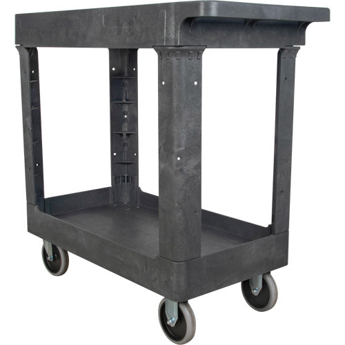Utility Service Cart, 2 Tiers, 16-1/2" x 32-1/2" x 34-1/2", 550 lbs. Capacity