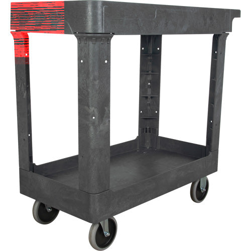 Utility Service Cart, 2 Tiers, 16-1/2" x 32-1/2" x 34-1/2", 550 lbs. Capacity